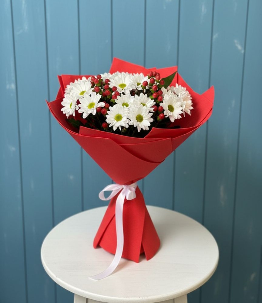 Букет цветов из: Хризантемы в Целинном Алтайского края