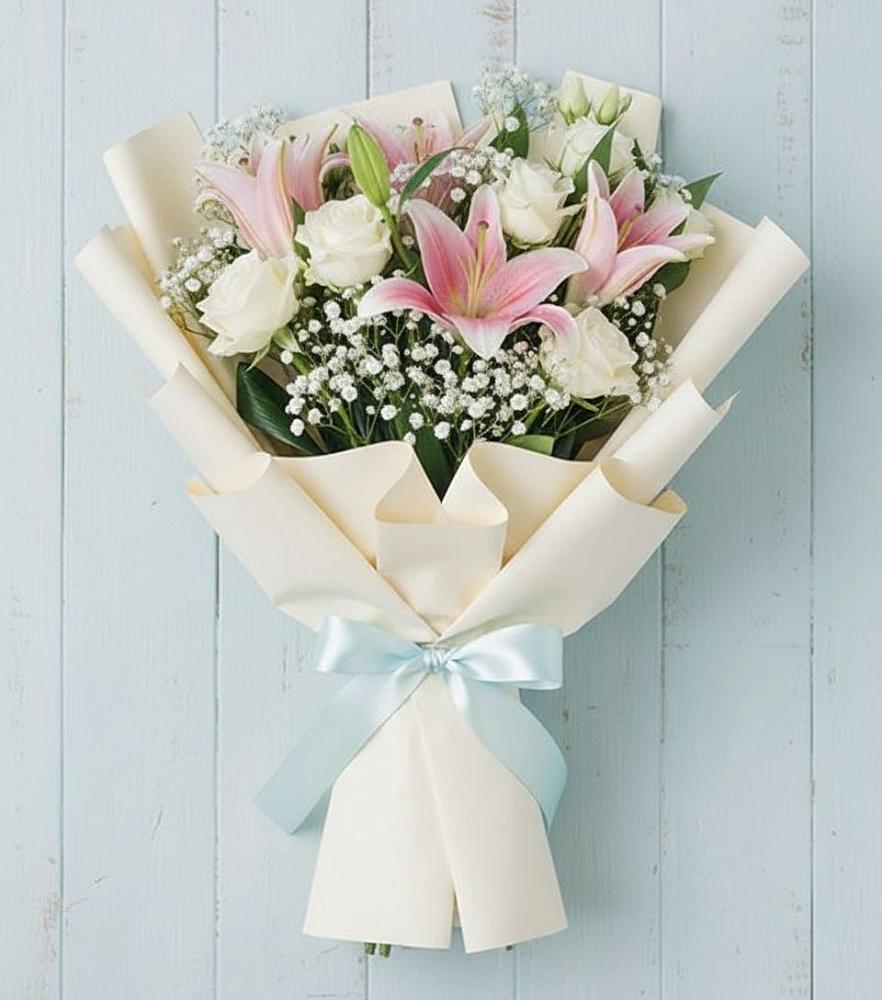 Букет цветов из: Лилии в Целинном Алтайского края