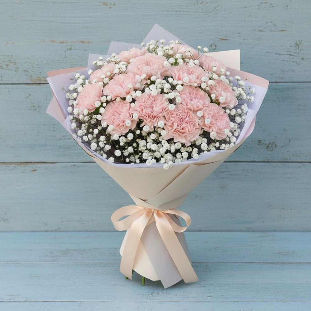 Букет цветов из: Гвоздики в Целинном Алтайского края