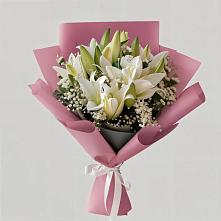 Букет цветов из:  Лилии в Целинном Алтайского края