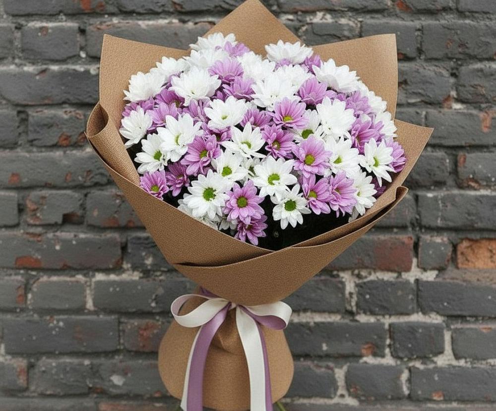 Букет цветов из: Хризантемы в Целинном Алтайского края