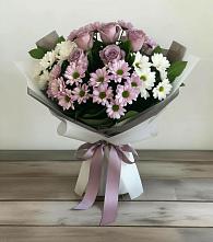 Букет цветов из:  Хризантемы и Розы в Целинном Алтайского края