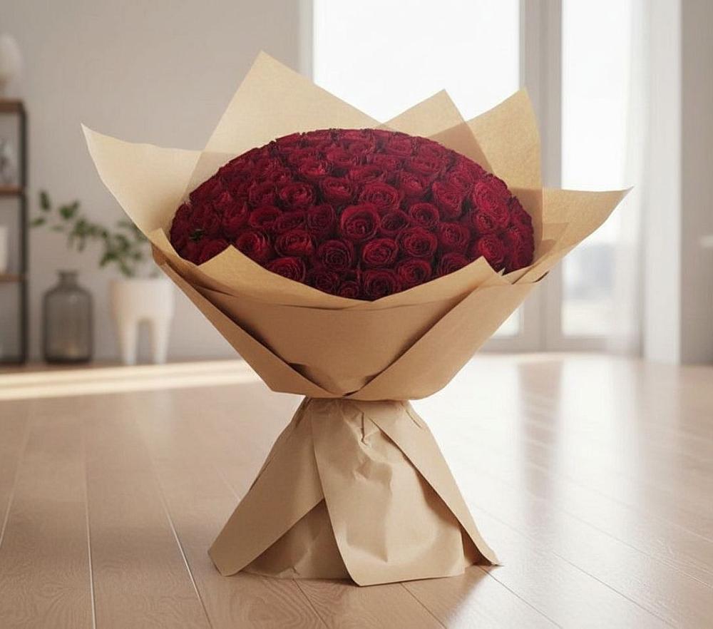 Букет 101 Красная роза в Целинном Алтайского края