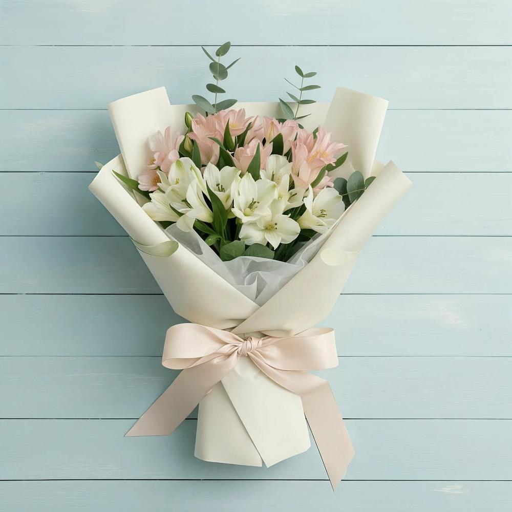 Букет цветов из: Альстромерии в Целинном Алтайского края