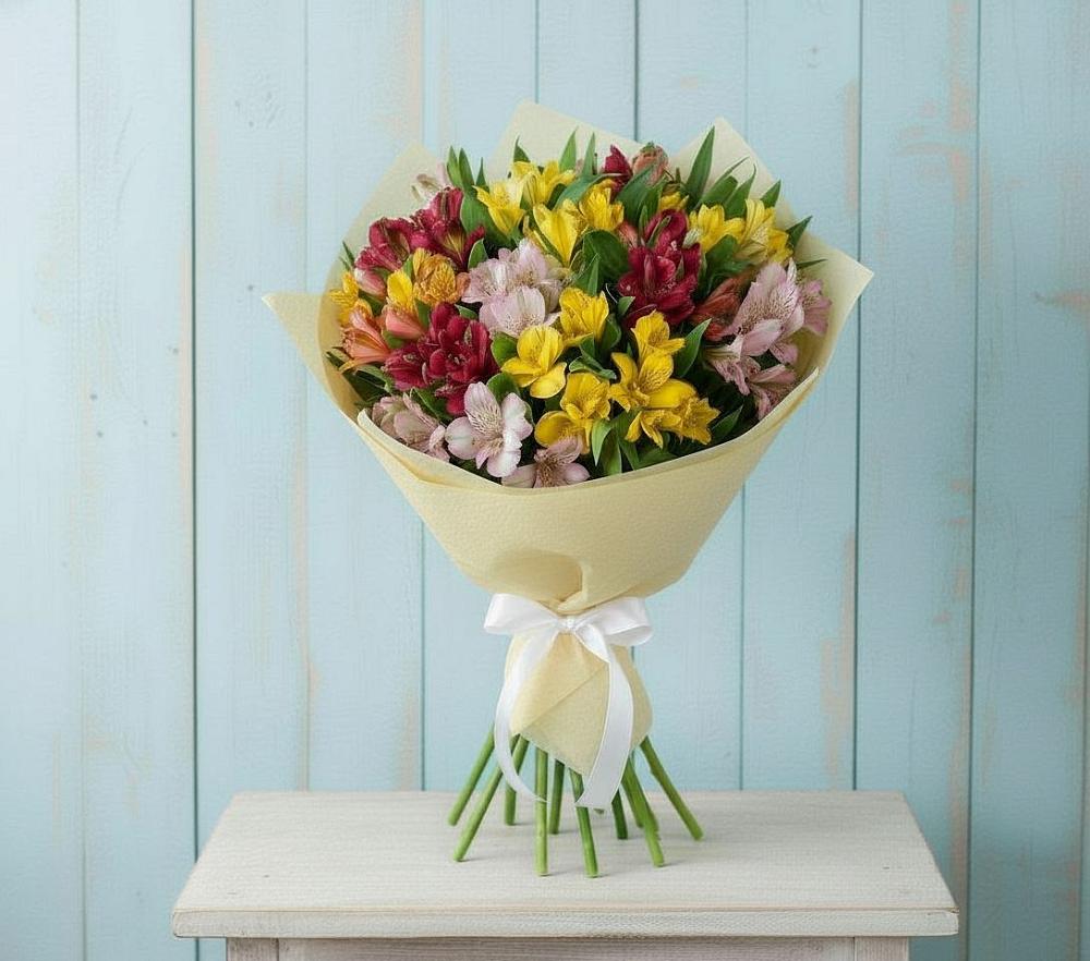 Букет цветов из: Альстромерии в Целинном Алтайского края