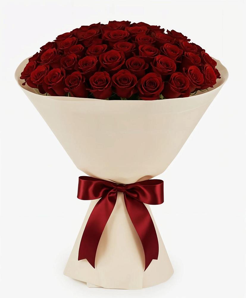 Букет 101 Бордовая роза Блэк Бакарра в Целинном Алтайского края